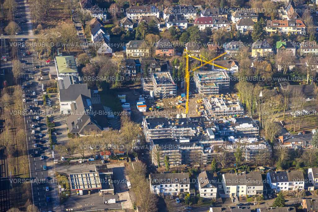 Dortmund240100908 | Luftbild, Baustelle mit Neubau Wohnhäuser für St. Josefinenstift, hinter dem Parkhotel Wittekindshof, Westfalendamm Verkehrssituation, Westfalendamm, Dortmund, Ruhrgebiet, Nordrhein-Westfalen, Deutschland