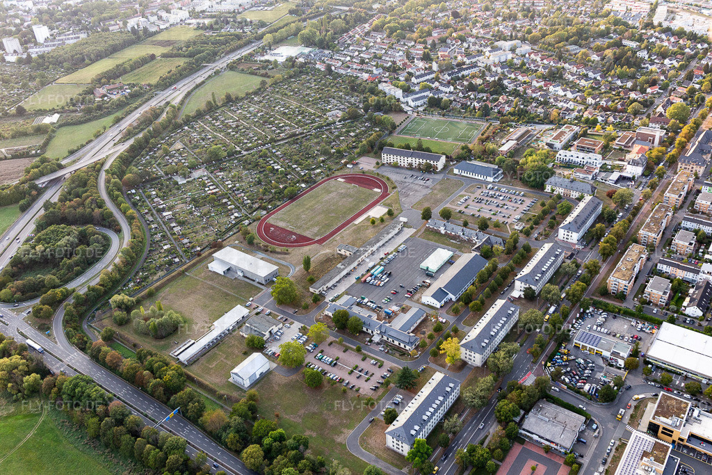 TSG 1957 Frankfurter Berg | Luftbild: TSG 1957 Frankfurter Berg im Ortsteil Preungesheim in Frankfurt im Bundesland Hessen in Deutschland. Foto: IMG_117667.jpg vom 10.09.2019 durch Werner Riehm/FLY-FOTO.de - Realisiert mit Pictrs.com