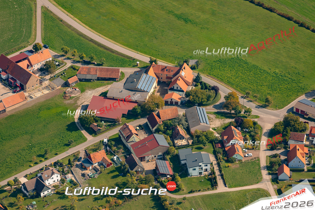 Schöne Luftaufnahme Urphertshofen Obernzenn - Die Luftaufnahme wurde 2025 vom Flugzeug heraus erstellt ( keine Drohne ) - Hochauflösende Luftaufnahme - für professionelle Ausdrucke geeignet. Die Geschenkidee !Mit Lizenz und Bildrechte bestellbar