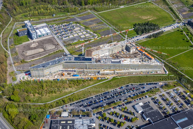 Dortmund230401750 | Luftbild, Phoenix-West Gewerbegebiet, Baustelle Materna Hauptzentrale, Hörde, Dortmund, Ruhrgebiet, Nordrhein-Westfalen, Deutschland
