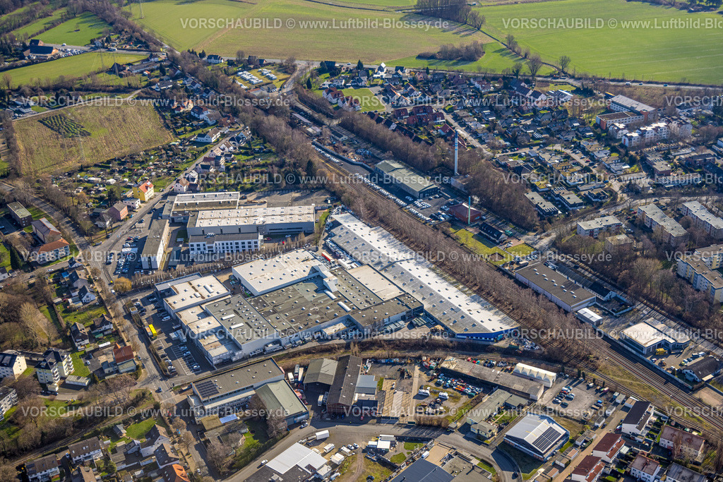 Unna230213064 | Luftbild, Gewerbegebiet Zechenstraße und Hubert-Biernat-Straße, Wolf International Shop Systems, Kreisverwaltung Unna - Ausländerbehörde, Königsborn, Unna, Ruhrgebiet, Nordrhein-Westfalen, Deutschland