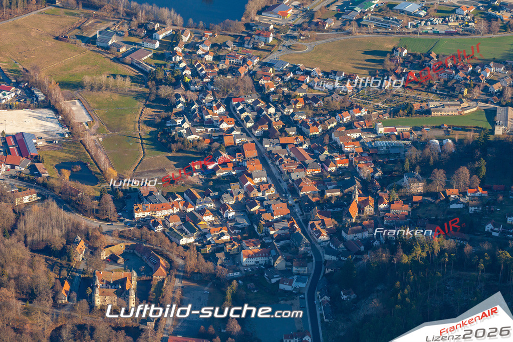 Das Luftbild der Stadt Mitwitz wurde 2019 vom Flugzeug heraus erstellt (keine Drohne) Aufnahmehöhe ca.400 Meter- hohe Auflösung- beste Druck-Qualität garantiert!