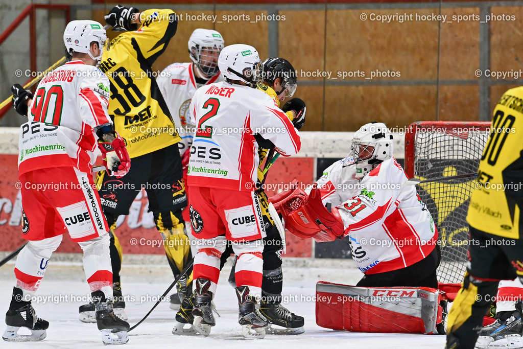EC Spittal Hornets vs. ESV Ferlach 16.12.2023 | #90 Schubernig Markus, #38 Zorec Marco, #2 Moser Gilbert, #31 Kocheim Marc
