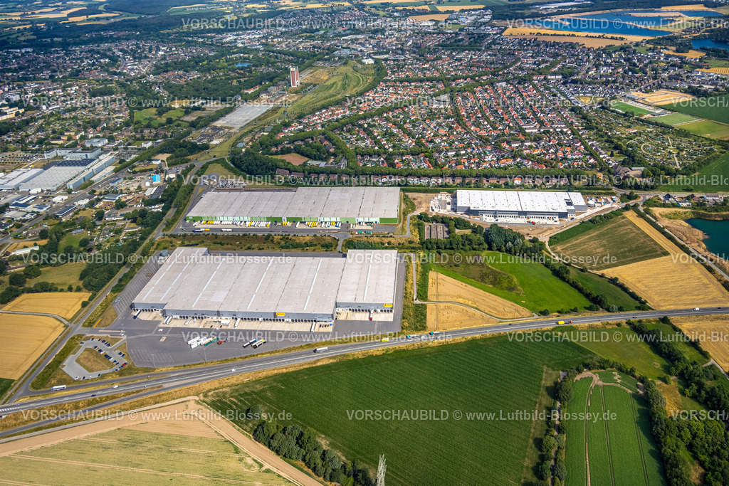 Kamp-Lintfort230707076 | Luftbild, Logport IV Logistikzentrum, POCO Importlager, Bohnen Logistik Neubau am Vinnmannsweg, Lintfort, Kamp-Lintfort, Ruhrgebiet, Nordrhein-Westfalen, Deutschland