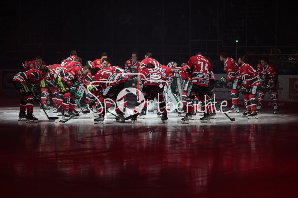 Augsburger Panther - Grizzlys Wolfsburg | Die Panther motivieren sich nochmal vor der Partie