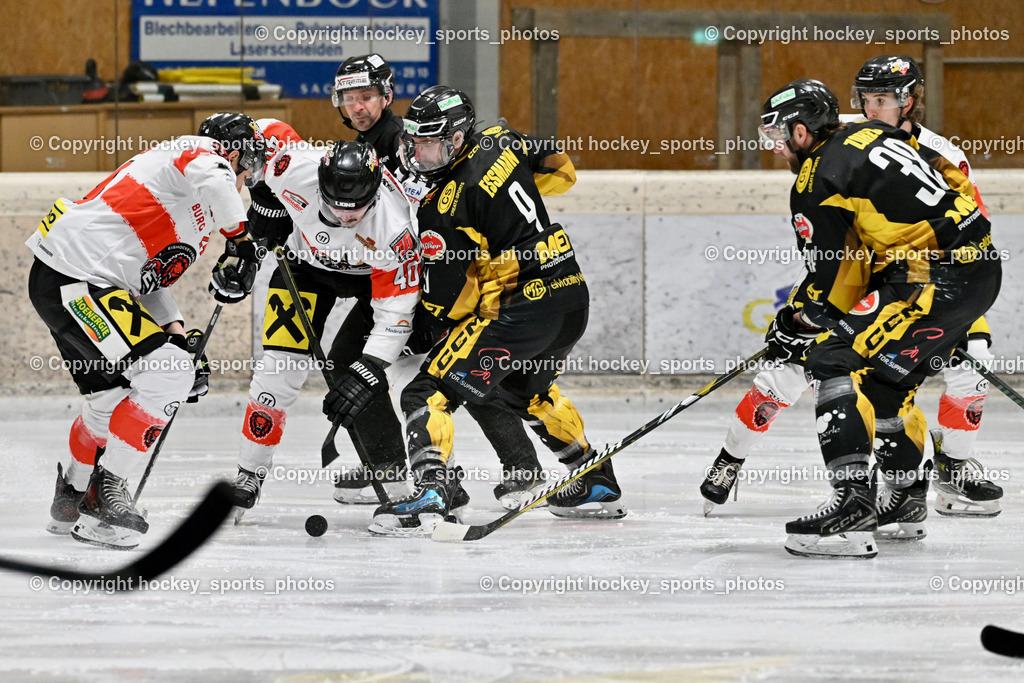 EC MET PHOTOVOLTAIK HORNETS SPITTAL vs. EV ZELTWEG MURTAL LIONS | #40 Forcher Andreas EV ZELTWEG MURTAL LIONS, #9 Essmann Kevin EC Hornets Spittal, #38 Zorec Marco EC Hornets Spittal, EC MET PHOTOVOLTAIK HORNETS SPITTAL vs. EV ZELTWEG MURTAL LIONS, EC MET PHOTOVOLTAIK HORNETS SPITTAL vs. EV ZELTWEG MURTAL LIONS am 08.02.2026 in Spittal an der Drau (Eissportzentrum Spittal), Austria, (Photo by Bernd Stefan)