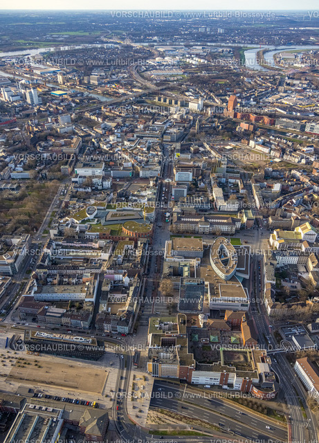 Duisburg230100614 | Luftbild, City, CityPalais Einkaufszentrum, Landgericht und Amtsgericht, Altstadt, Duisburg, Ruhrgebiet, Nordrhein-Westfalen, Deutschland