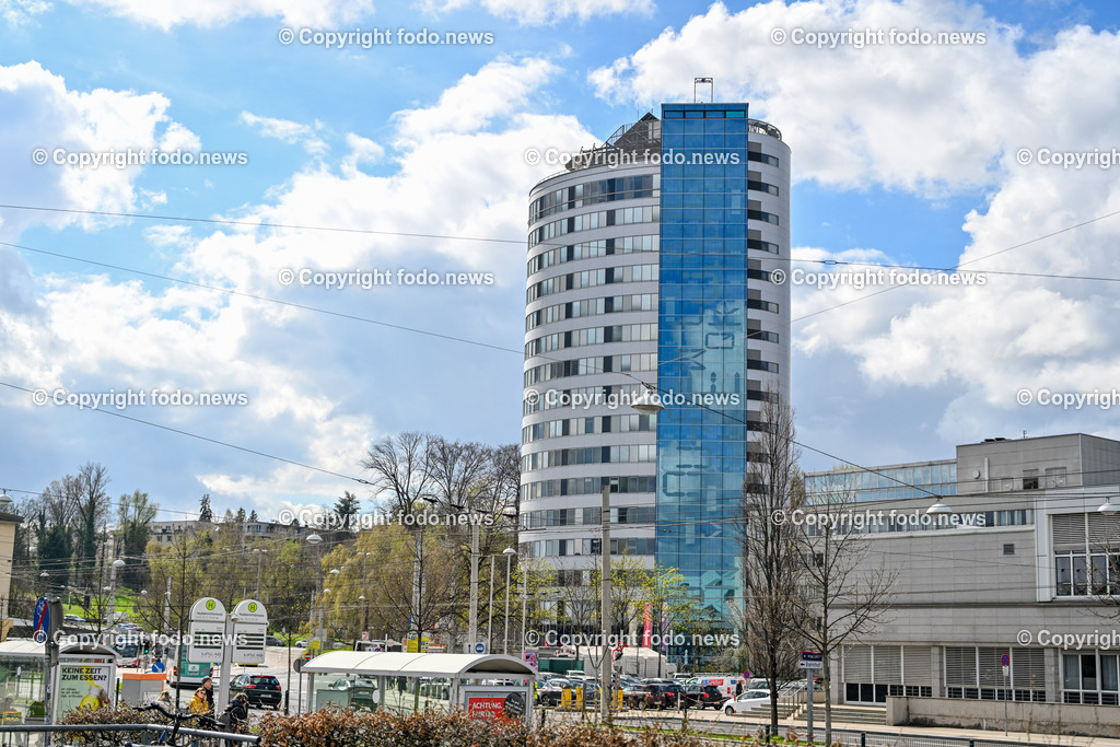 Wissensturm_ 25.03.2024-1 | 25.03.2024, Linz, AUT, Linz im Bild Wissensturm, Stadtbibliothek, Buergerservice, Bürgerservice, Gebaeude