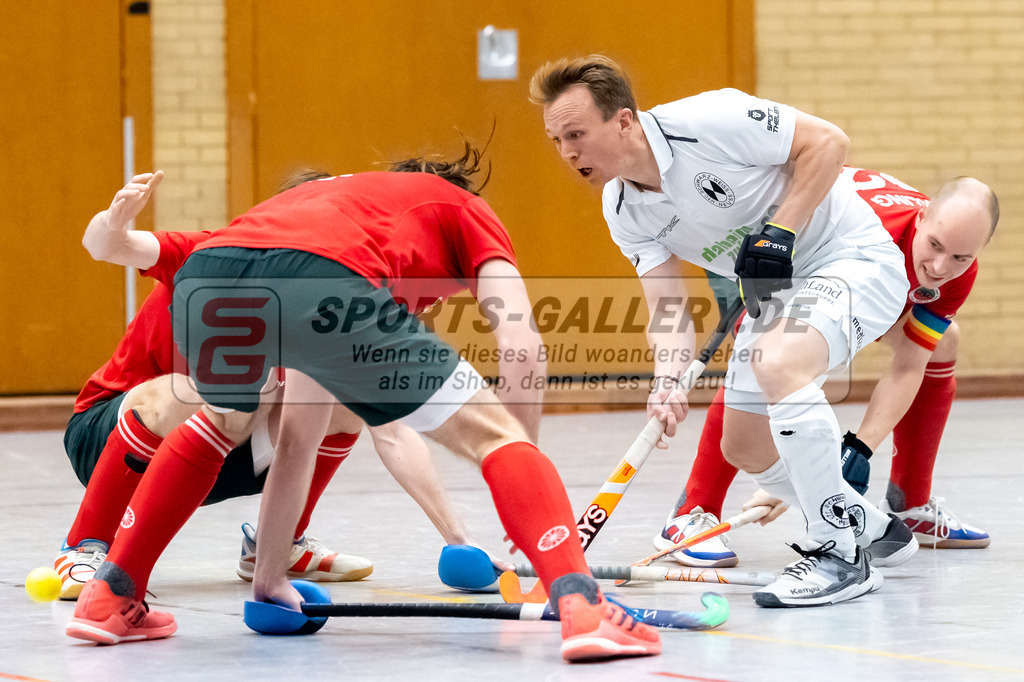 SFE_20230115_0177 | 1. Bundesliga Hockey Herren Schwarz-Weiss Neuss - Crefelder HTC am 15.01.2023 in  (Sporthalle Jahnerstrasse), Photo: Stephan Fehrmann 2022 (Sports-Gallery)
