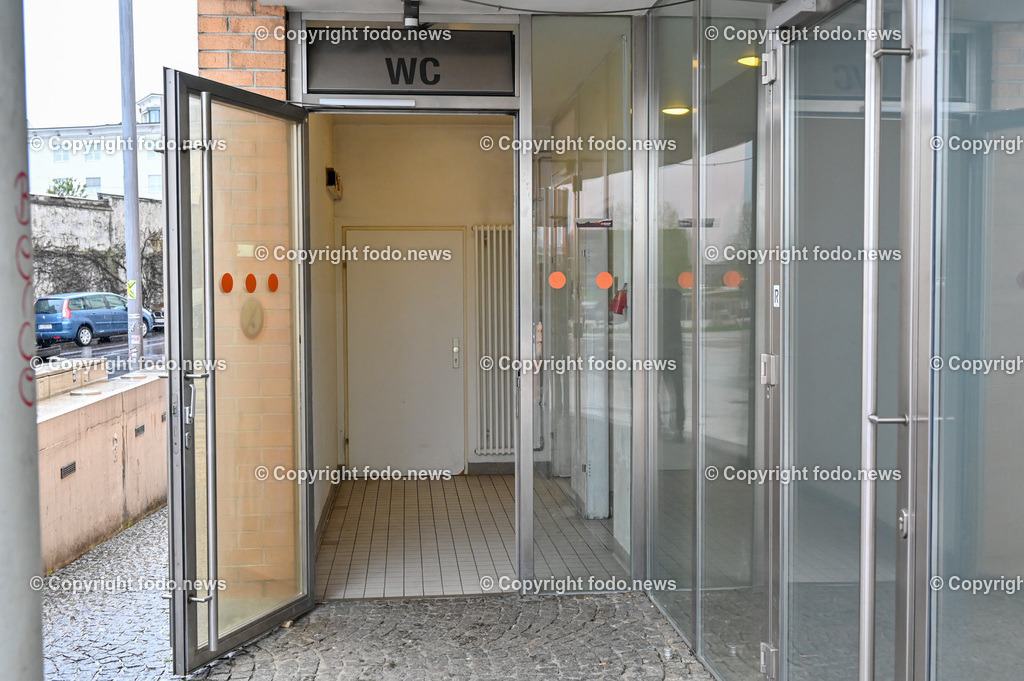 Öffentliche WC Anlagen Stadt Linz_ 14.04.2023-8 | 14.04.2023, Linz, AUT, Oeffentliche WC Anlagen Stadt Linz, im Bild Infopoint am Urfahranerjahrmarktgelaende