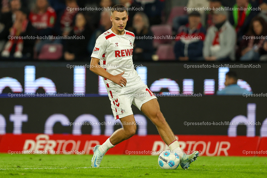 Koe14092402181 | 14.09.2024, 2. Fußball Bundesliga, 1. FC Köln - 1. FC Magdeburg, RheinEnergieSTADION, Saison 2024 2025: Tim Lemperle (1.FC Köln #19)DFB regulations prohibit any use of photographs as image sequences and or quasi-video.