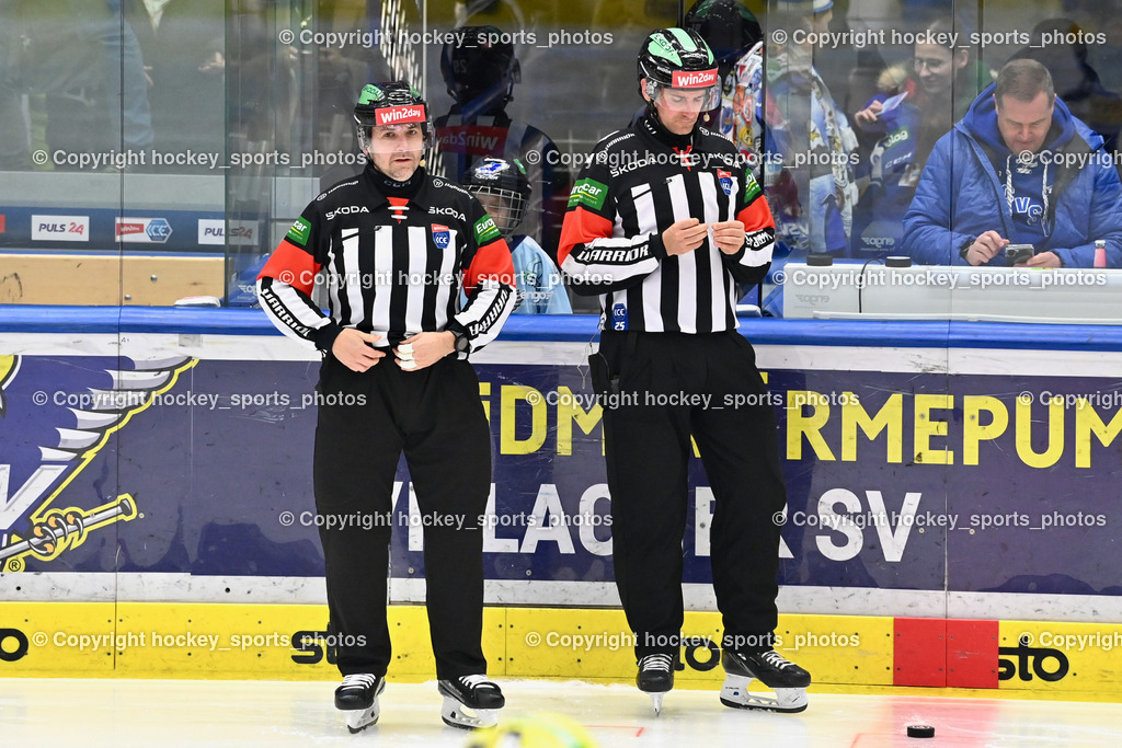 EC IDM Wärmepumpen VSV vs. Hydro Fehervar AV19  | Piragic Trpimir Referee, Nagy Attila Referee, EC IDM Wärmepumpen VSV vs. Hydro Fehervar AV19 , EC IDM Wärmepumpen VSV vs. Hydro Fehervar AV19  am 01.01.2025 in Villach (Stadthalle Villach), Austria, (Photo by Bernd Stefan)