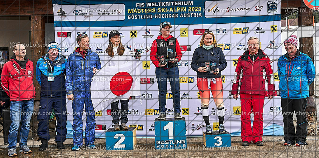 ALP1399_FMC-GS_Kat-C_Siegerehrung | (C)FotoLois.com, Alois Spandl, FIS Masters Cup Ski Alpin 2023 Hochkar, GiantSlalom-Kategorie A-B-C, Fr 24. März 2023.