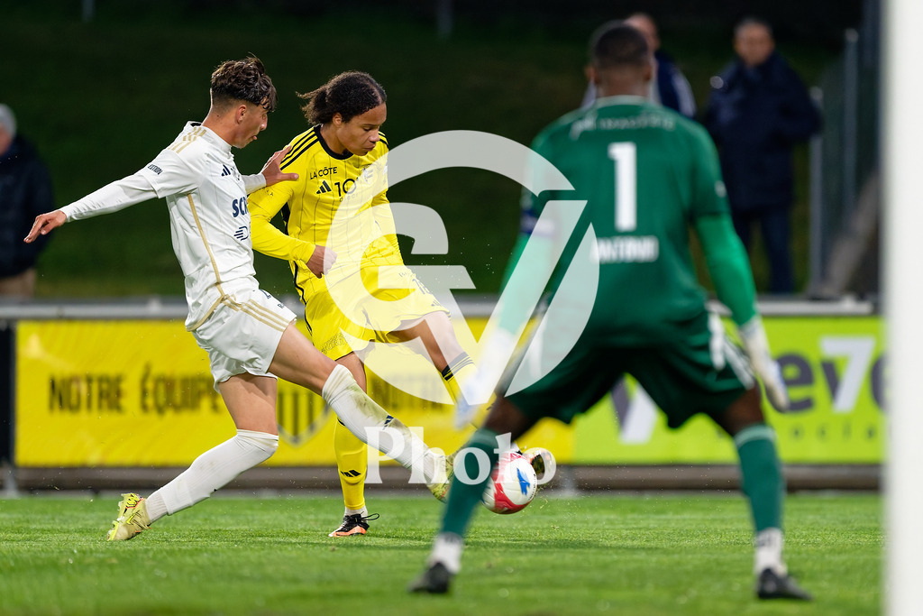 dieci Challenge League - FC Stade Nyonnais v Etoile Carouge FC |  during the dieci Challenge League match between FC Stade Nyonnais and Etoile Carouge FC at Centre sportif de Colovray in Nyon, Switzerland