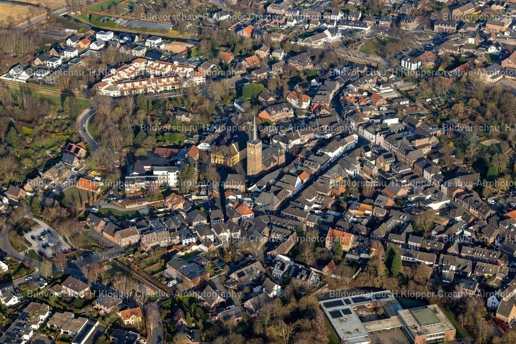 Luftbild Wachtendonk-8434 | Luftbildfotografie Altstadtbereich und Innenstadtzentrum in Wachtendonk im Bundesland Nordrhein-Westfalen, Deutschland - Realisiert mit Pictrs.com