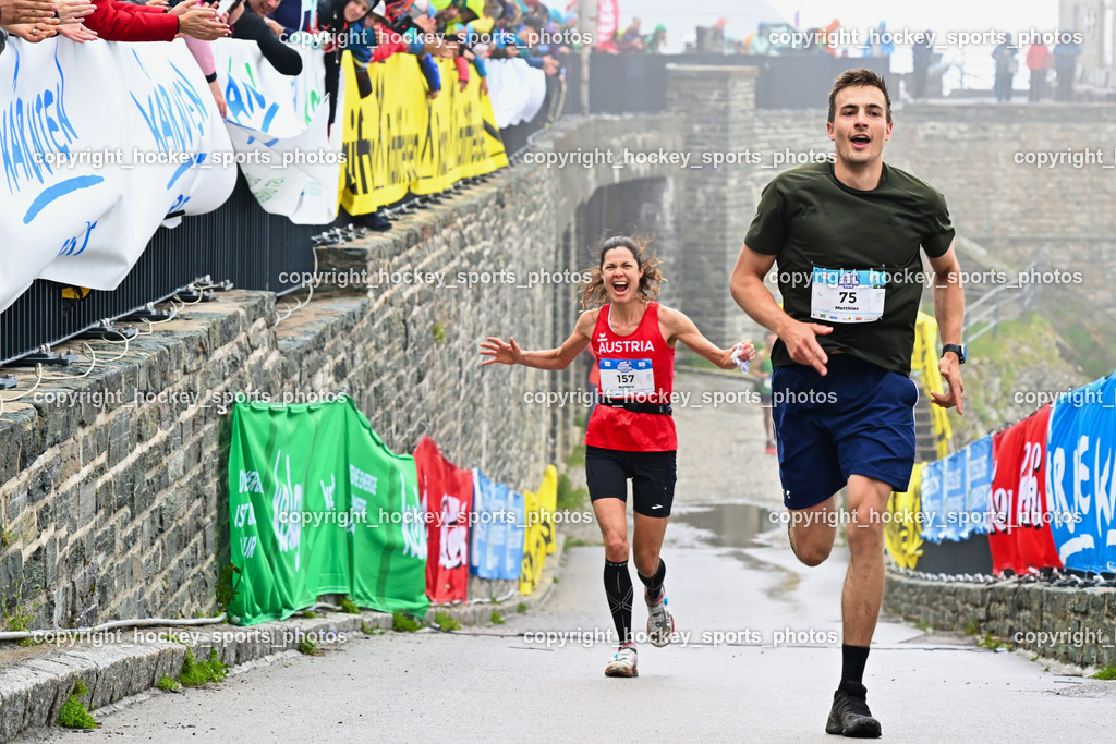 Großglockner Mountain Run | #75 MILLONIG Matthias, #157 Taibon, Barbara, Großglockner Mountain Run, Großglockner Mountain Run 2024 am 07.07.2024 in Heiligenblut (Großglockner), Austria, (Photo by Bernd Stefan)