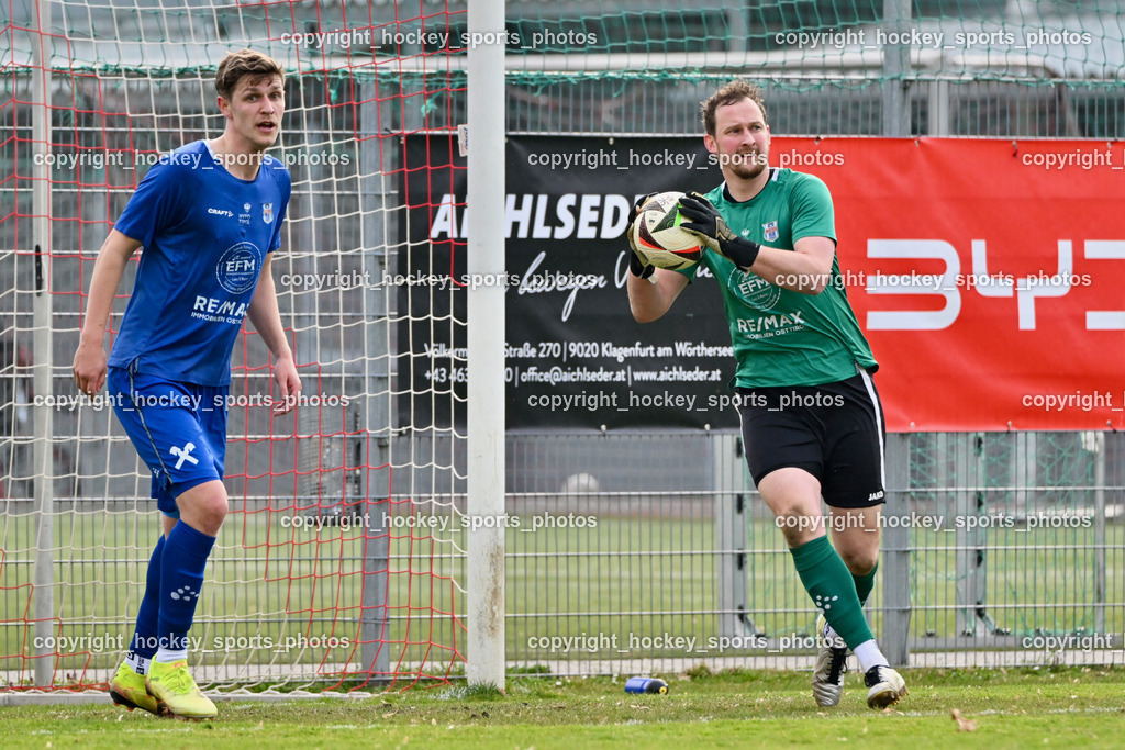 KAC 1909 vs. Union Matrei | #27 Hannes Wibmer Union Matrei, #1 Julian Weiskopf Union Matrei, KAC 1909 vs. Union Matrei, KAC 1909 vs. Union Matrei am 21.03.2026 in Klagenfurt (Sportplatz KAC), Austria, (Photo by Bernd Stefan)