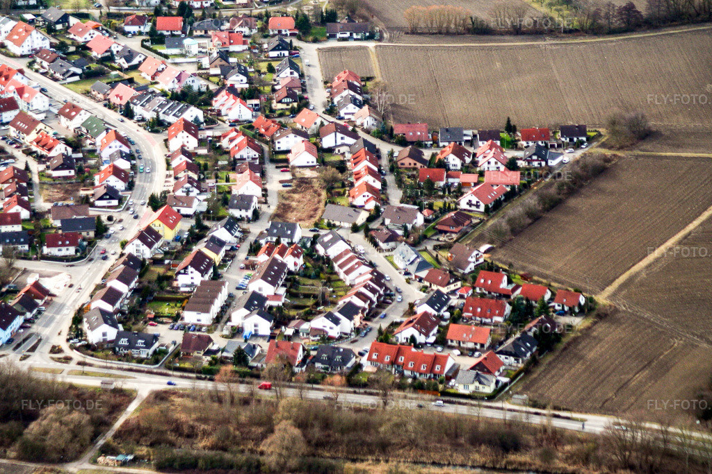 Luftbild: Trifelsstr in Hagenbach im Bundesland Rheinland-Pfalz in Deutschland. Foto: IMG_1088.jpg vom 19.02.2006 durch Werner Riehm/FLY-FOTO.de