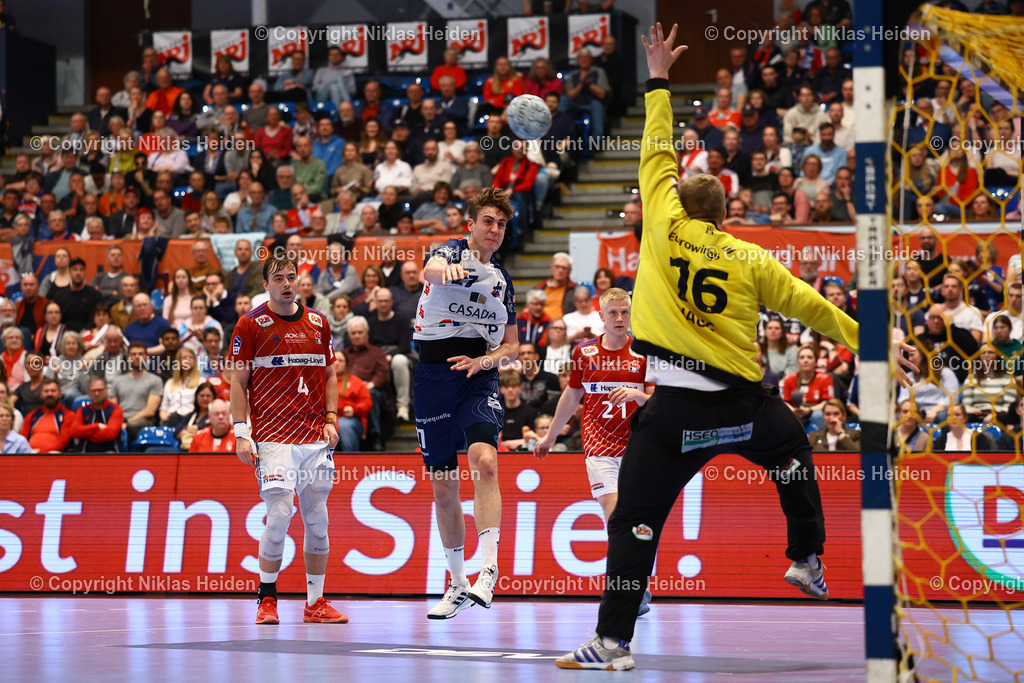 NH_HandballSportVereinHamburg_1VfLPotsdam_HandballBundesliga_03042025 | #27 Nils Fuhrmann (1. VfL Potsdam)Handball I Herren I Bundesliga (Daikin HBL) I Saison 2024-2025 I 25. Spieltag I HSV Hamburg - 1. VfL Potsdam I 03.04.2025 I Sporthalle Hamburg