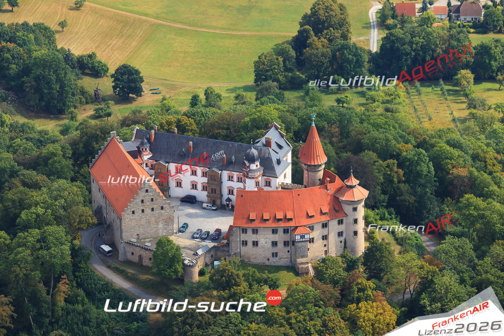 Luftbild von  Bad-colberg-heldburg - Luftaufnahme wurde 2016 von https://frankenair.de mittels Flugzeug (keine Drohne) erstellt - die Geschenkidee