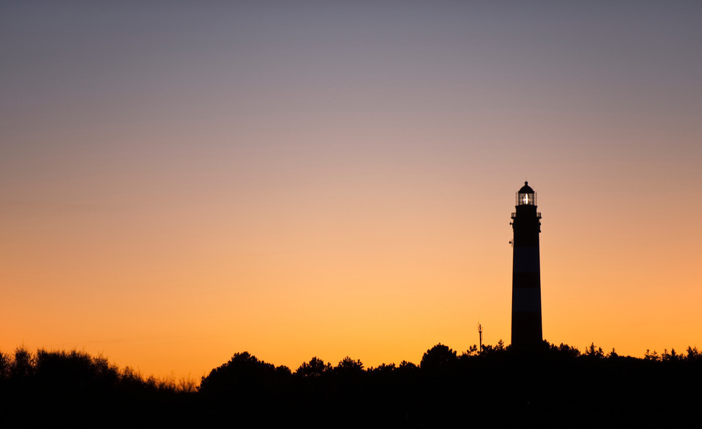 Leuchtturm im Abendrot | Europa, Deutschland, Schleswig-Holstein, Wittduen, Leuchtturm im Abendrot - Realisiert mit Pictrs.com