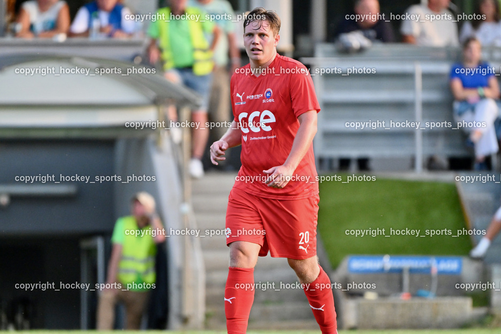 FC Lendorf vs. SC St.Veit | #20 Fabian Christian Gangl St.Veit, FC Lendorf vs. SC St.Veit, FC Lendorf vs. SC St.Veit am 17.08.2024 in Lendorf (Thomas Morgenstern-Arena), Austria, (Photo by Bernd Stefan)