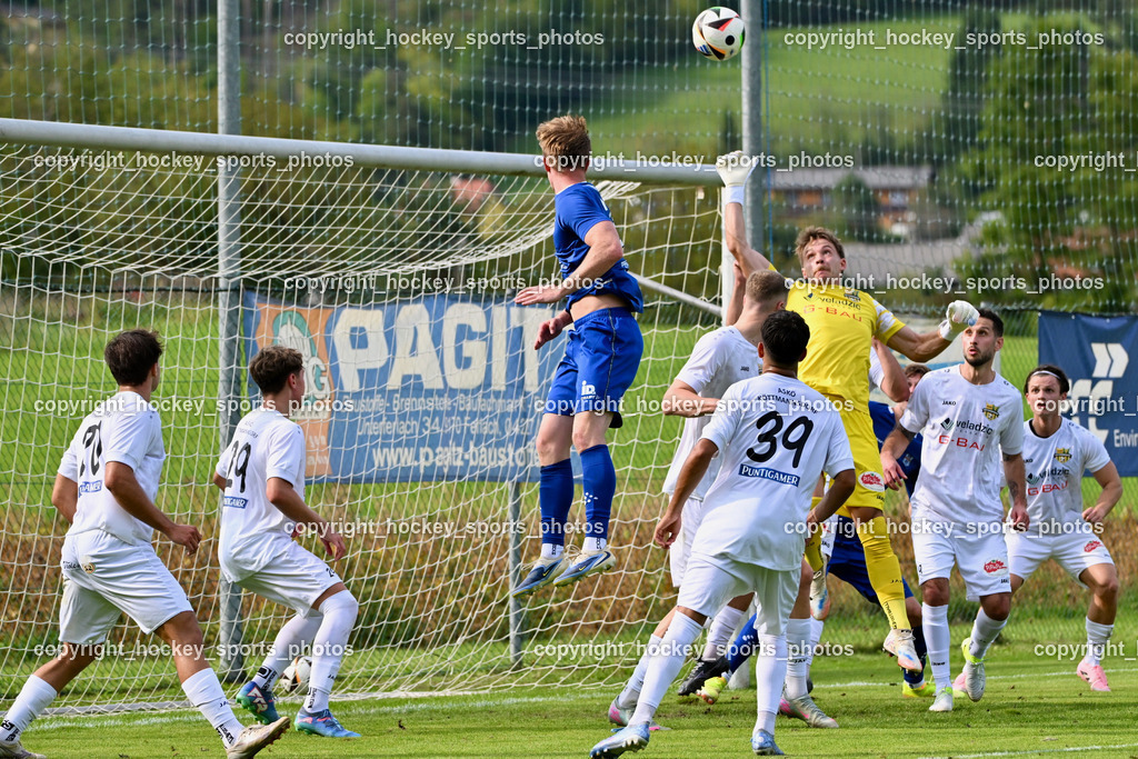 ASKÖ Köttmannsdorf vs. Union Matrei | #20 Daniel Hans Genser ASKÖ Köttmannsdorf, #29 Sebastian Salbrechter ASKÖ Köttmannsdorf, #39 Amir Mohammadi ASKÖ Köttmannsdorf, #33 Alexander Wibmer UNION Matrei, #92 Andreas Sternig ASKÖ Köttmannsdorf, #18 Sandro Franz Wilplinge ASKÖ Köttmannsdorf, ASKÖ Köttmannsdorf vs. Union Matrei, ASKÖ Köttmannsdorf vs. Union Matrei am 13.09.2025 in Köttmannsdorf (Sportplatz Köttmannsdorf), Austria, (Photo by Bernd Stefan)