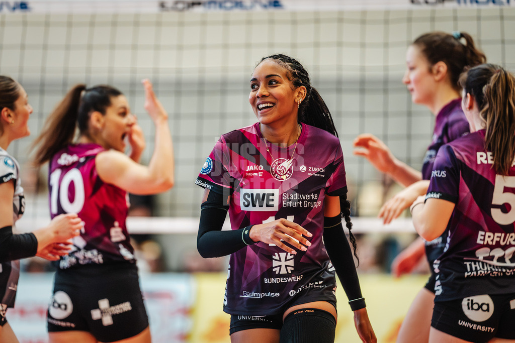 Volleyball | Frauen | Saison 2025/2026 | Volleyball Bundesliga | ETV Hamburger Volksbank Volleys vs. Schwarz-Weiß Erfurt | 15.02.2026 | Alianza Darley (#14, Schwarz-Weiß Erfurt)