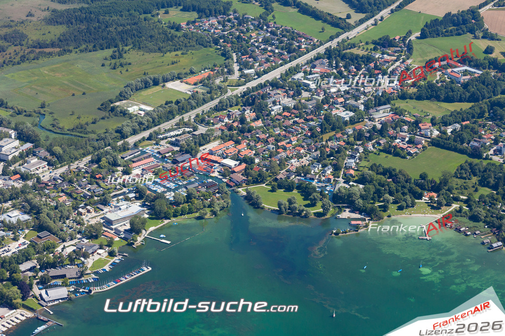 Luftbild von Percha Starnberg - Luftaufnahme wurde 2017 von https://frankenair.de mittels Flugzeug (keine Drohne) erstellt - die Geschenkidee