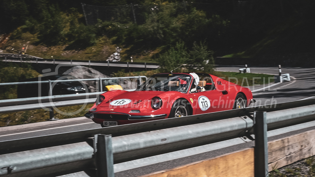 19. Arosa ClassicCar 2023 - 2. September 2023 | 19. Arosa ClassicCar 2023
Arosa, Schweiz
Notter Hans aus Boswil mit der Startnummer 113 in einem Ferrari DINO 246 GTS, Jahrgang 1974, in der Klasse Alpine Performance.
@arosaclassiccar, @arosa.official, #arosaclassiccar, #arosa, #76curves, #classiccar
Bild: Sportfotografie Markus Aeschimann | www.markus-aeschimann.ch - Realisiert mit Pictrs.com