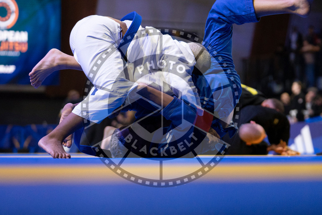 20240119PBB1431 | Fighters compete during the IBJJF European Championship in Paris, France, on January 19, 2024.