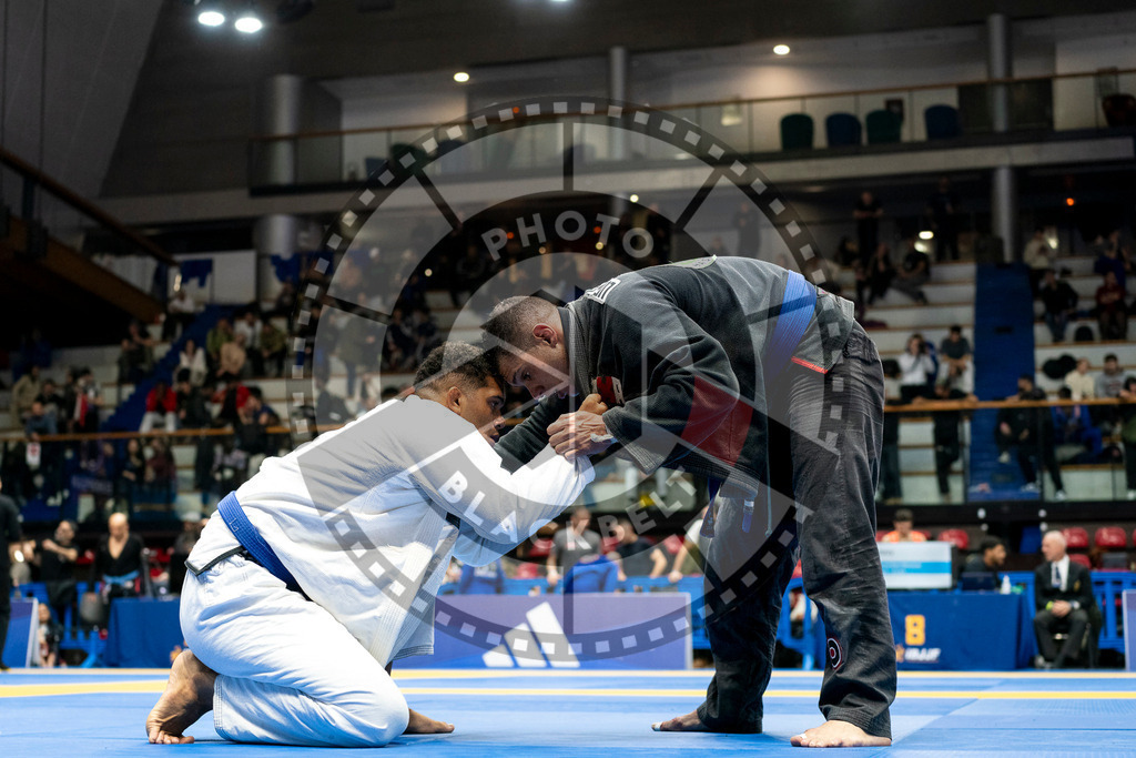 20240122PBB5603 | Fighters compete during the second day of the IBJJF European Championship in Paris, France, on January 22, 2024.