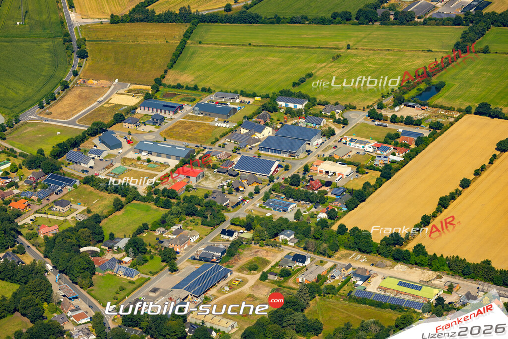 Die Luftaufnahme Gewerbegebiet - Schafflund wurde 2022 vom Flugzeug aus (keine Drohne) erstellt. Hohe Auflösung -für große Poster und Wandbilder geeignet - Garantiert!
