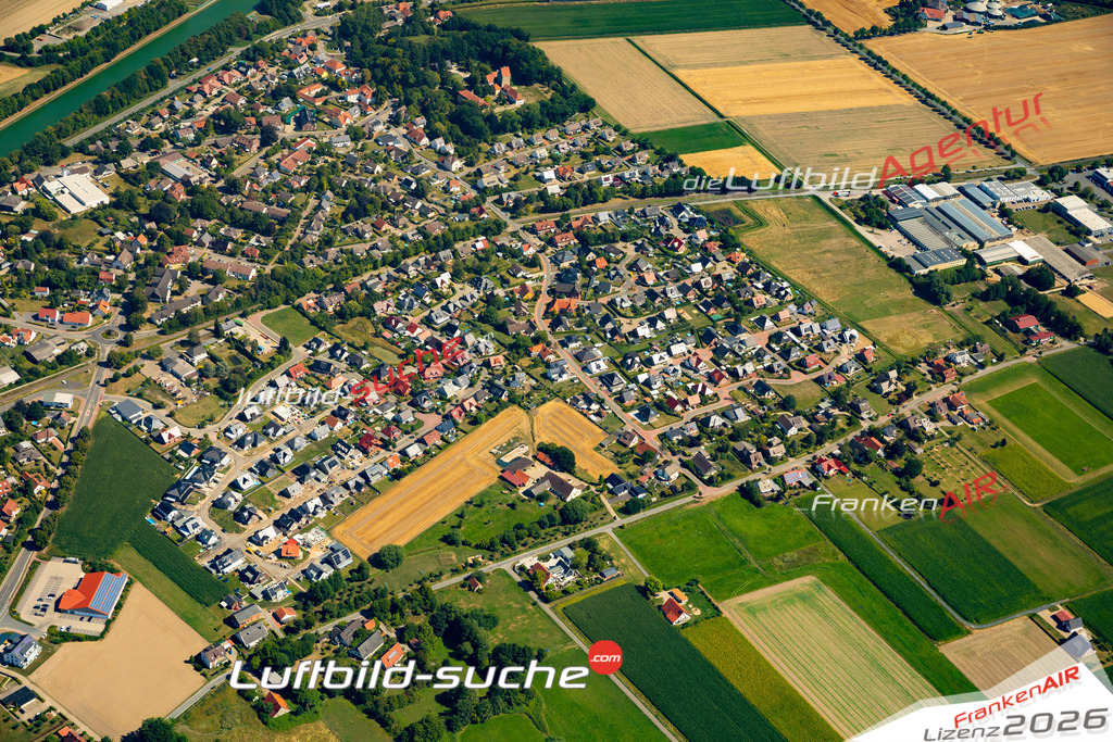 Aktuelles Luftbild von Wittlage Bad Essen - Die Luftaufnahme wurde 2022 mittels UL-Flugzeug erstellt ( keine Drohne ) - hochauflösende Kamera-Systeme von  Canon -Beste Qualität - Für grossformatige Ausdrucke geeignet. Die Geschenkidee !