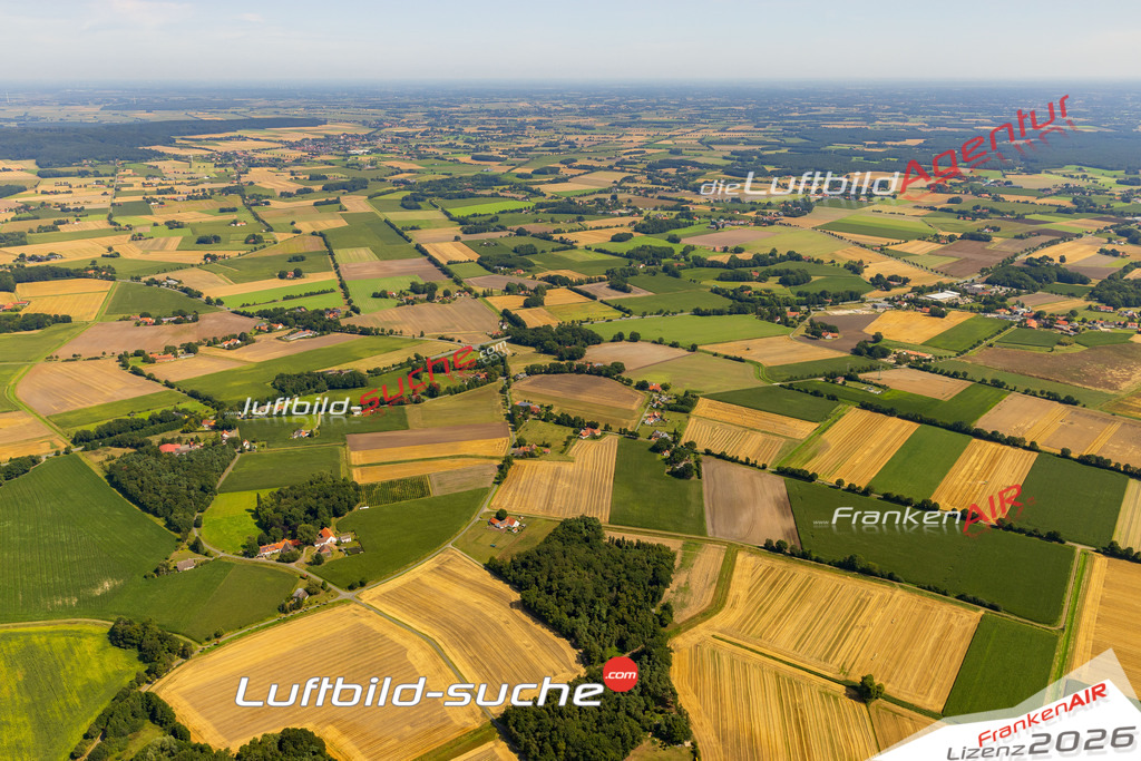 Schöne Luftaufnahme als Geschenk in Sundern Stemwede - Die Luftbildaufnahme wurde 2025 vom UL-Flugzeug heraus erstellt ( keine Drohne ) - Hochauflösende Luftaufnahme -Nicht vergleichbar mit Google Maps oder Satelittenbilder- Die Geschenkidee !Mit Lizenz und Bildrechte bestellbar