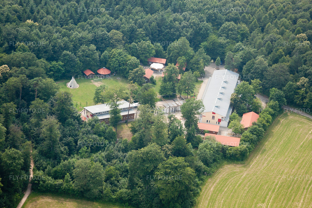 Luftbild: Waldpiraten-Camp im Ortsteil Rohrbach in Heidelberg im Bundesland Baden-Württemberg in Deutschland. Foto: IMG_29933.jpg vom 02.07.2010 durch Werner Riehm/FLY-FOTO.de