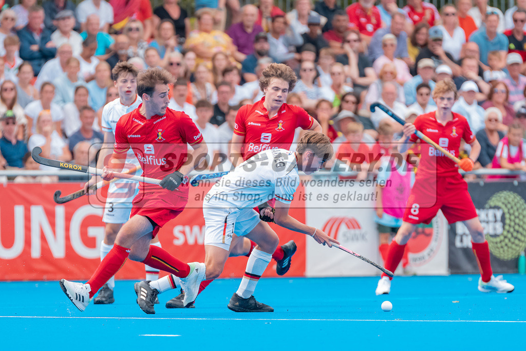 HK_20230716_102914 | Euro Hockey MU18 Boys Finale Belgium vs Germany Championship Girls &amp; Boys am 16.7.2023 CHTC , Krefeld ,