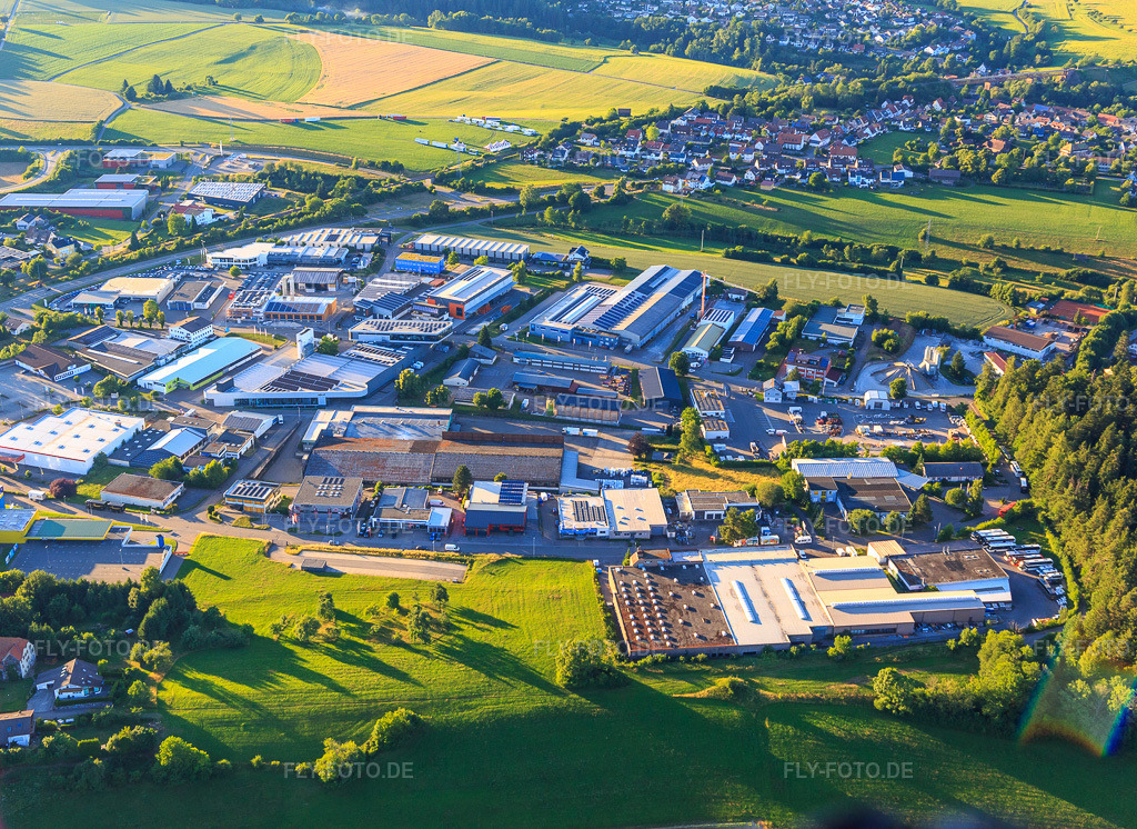 Luftbild: Industriegebiet Alte Poststraße mit ED-Oberflächen und Wagner Fachzentrum im Ortsteil Wittlensweiler in Freudenstadt im Bundesland Baden-Württemberg in Deutschland.Foto: IMG_148996.jpg vom 28.06.2025 durch Werner Riehm/FLY-FOTO.deED-Oberflächen - Wir lieben FelgenService & Qualität: Fachzentrum Eisen Wagner Freudenstadt