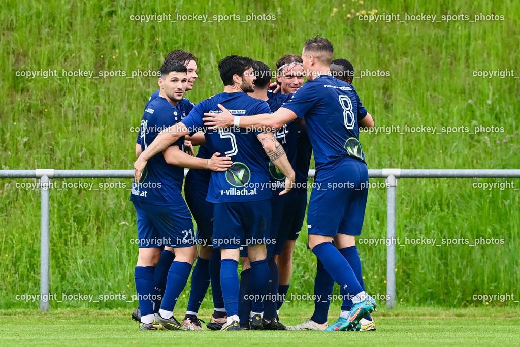 ESV Admira vs. ATUS Velden 20.5.2023 | Jubel ATUS Velden Mannschaft, #18 Nicolas Manuel Modritz, #21  Dardan Kameraj, #5 Roland Putsche, #8 Fabian Kopeinig, #24 Gerfried Einspieler