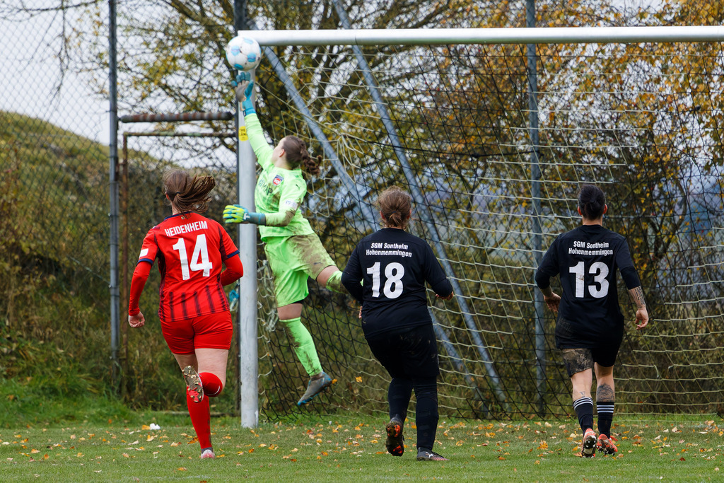HOHFCH_251109_9865 | 1.FC Heidenheim 1846 II vs. GAST, Fußball, Frauen, Bezirksliga, 2025/2026, X. Spieltag, 03.10.2025 in Heidenheim, Kunstrasen b. Voith-Arena West(Foto: Michael Bulling) - Realisiert mit Pictrs.com