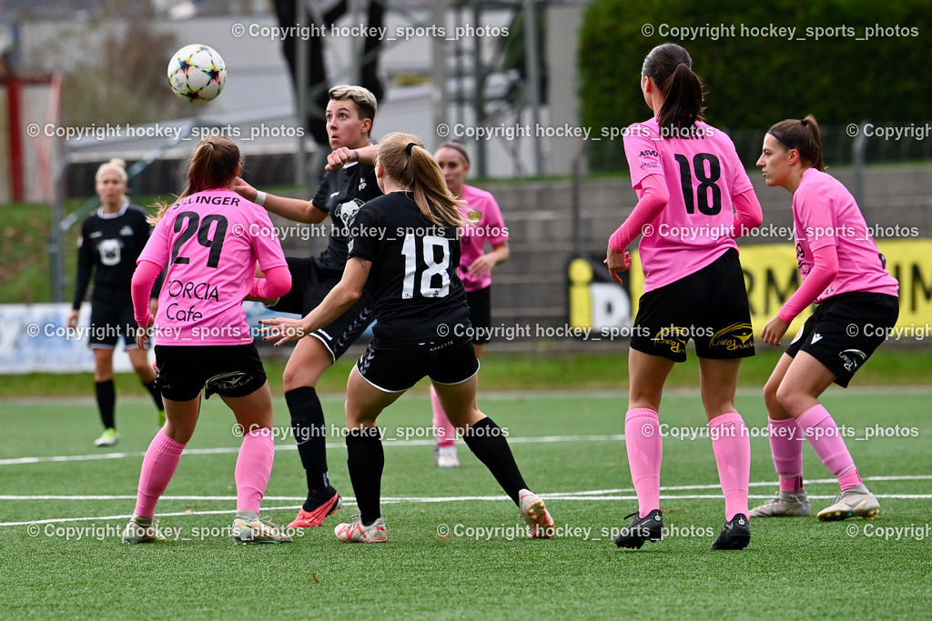 Liwodruck Carinthians Hornets vs. FC Pingau Saalfelden Frauen 29.10.2023  | #29 Selina Tamara Selinger, #11 Carola Schwaiger, #18 Peyton Taylor Chick, #18 Laura Therese Kert, #15 Marie Sophie Klocker