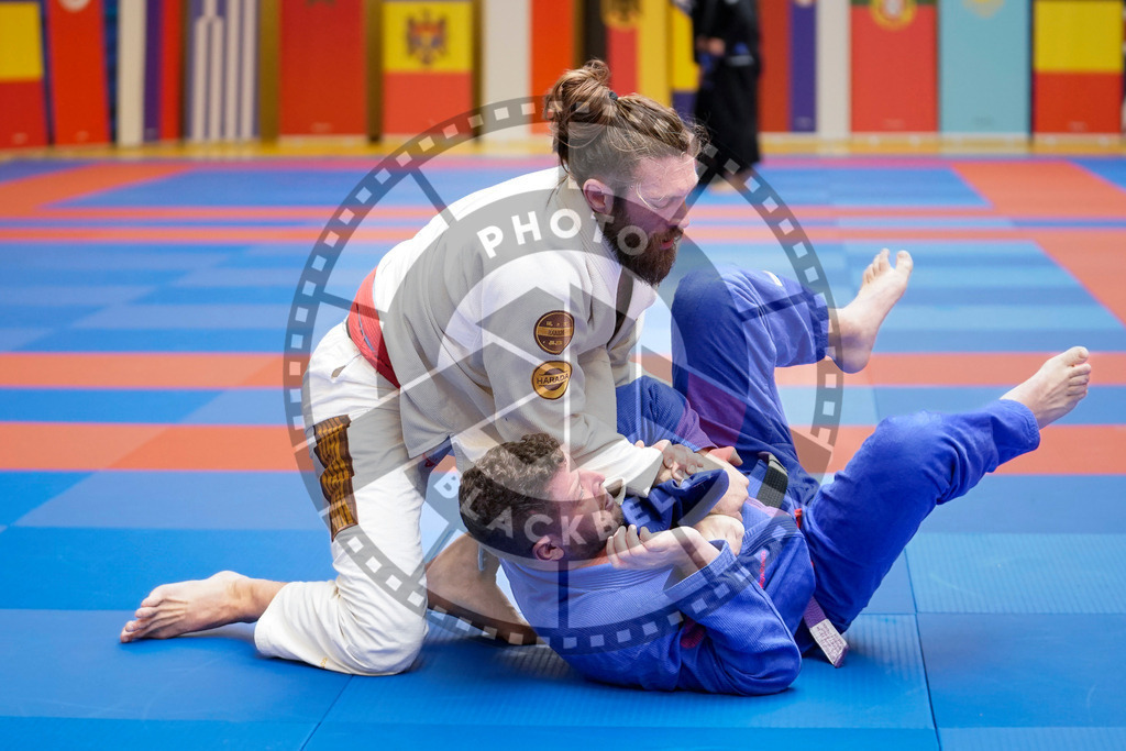 20240203PBB07733 | Fighters compete during the Brazilian Jiu-Jitsu Championship of the AJP Tour in Maintal by Frankfurt am Main, Germany, on February 2, 2024.