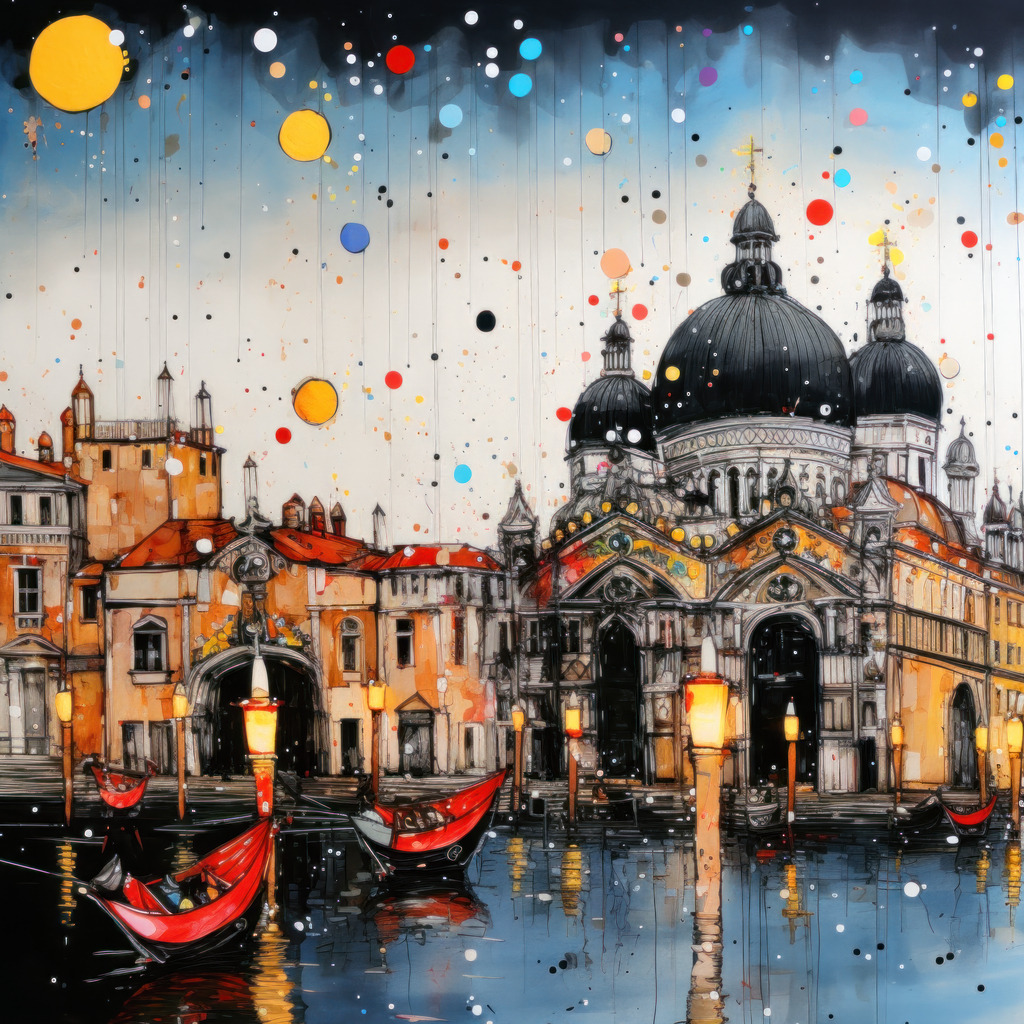 2309006 - Venedig Illustration | Modernes digitales illustratives Gemälde von Venedig.