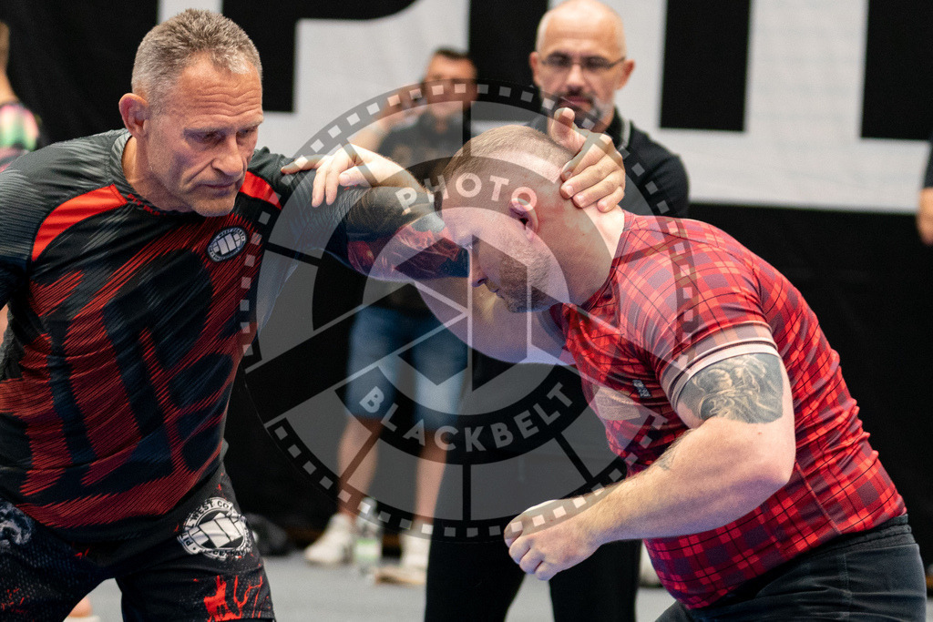 20230916PBB2716 | Fighters compete during the grappling tournement ADCC Trials (European, Middle East and African Championship) in Warsaw, Poland, on September 16, 2023.