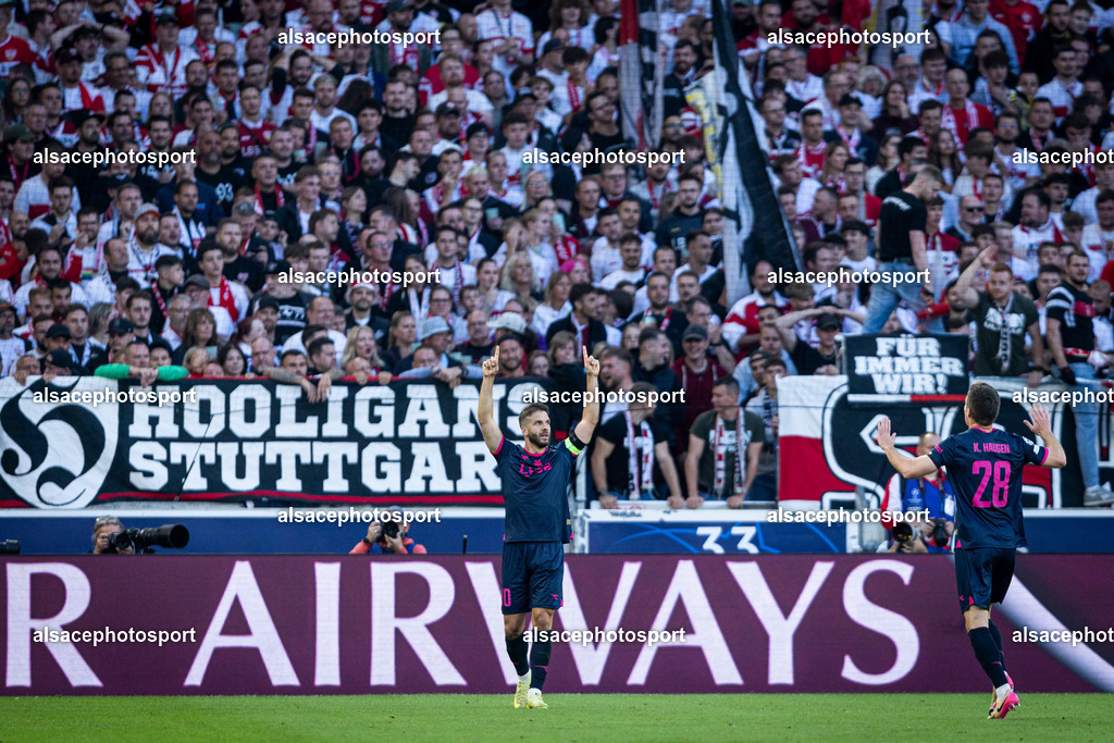 9L6A3860 | during the champions league game between Stuttgart and Viking at Arena Stuttgart on September 9, 2026 in Dortmund, Germany - Realisiert mit Pictrs.com