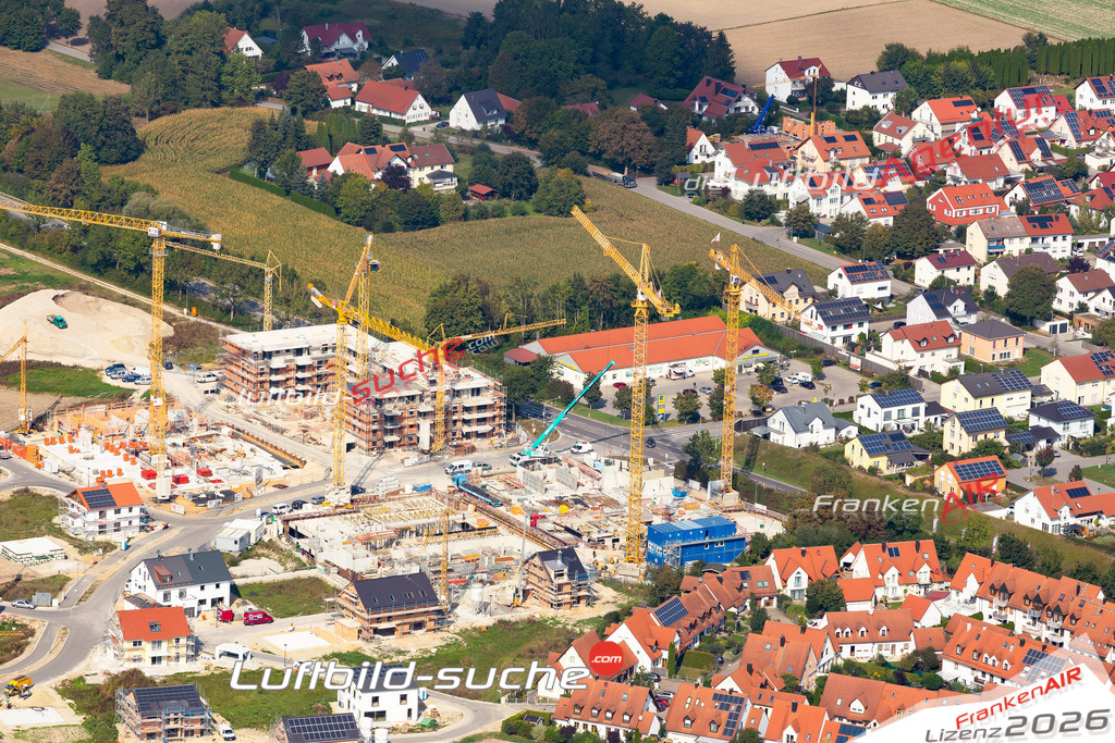 Aktuelles Luftbild von neubausiedlung Moosburg an der Isar - Die Luftaufnahme wurde 2020 mittels UL-Flugzeug erstellt ( keine Drohne ) - hochauflösende Kamera-Systeme von  Canon -Beste Qualität - Für grossformatige Ausdrucke geeignet. Die Geschenkidee !