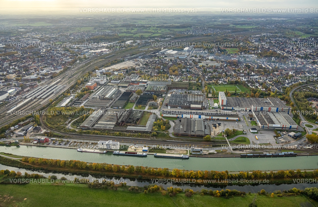 Hamm221012104 | Luftbild, Hafen Hamm, Hauptbahnhof Hamm, Datteln-Hamm-Kanal, Mitte, Hamm, Ruhrgebiet, Nordrhein-Westfalen, Deutschland