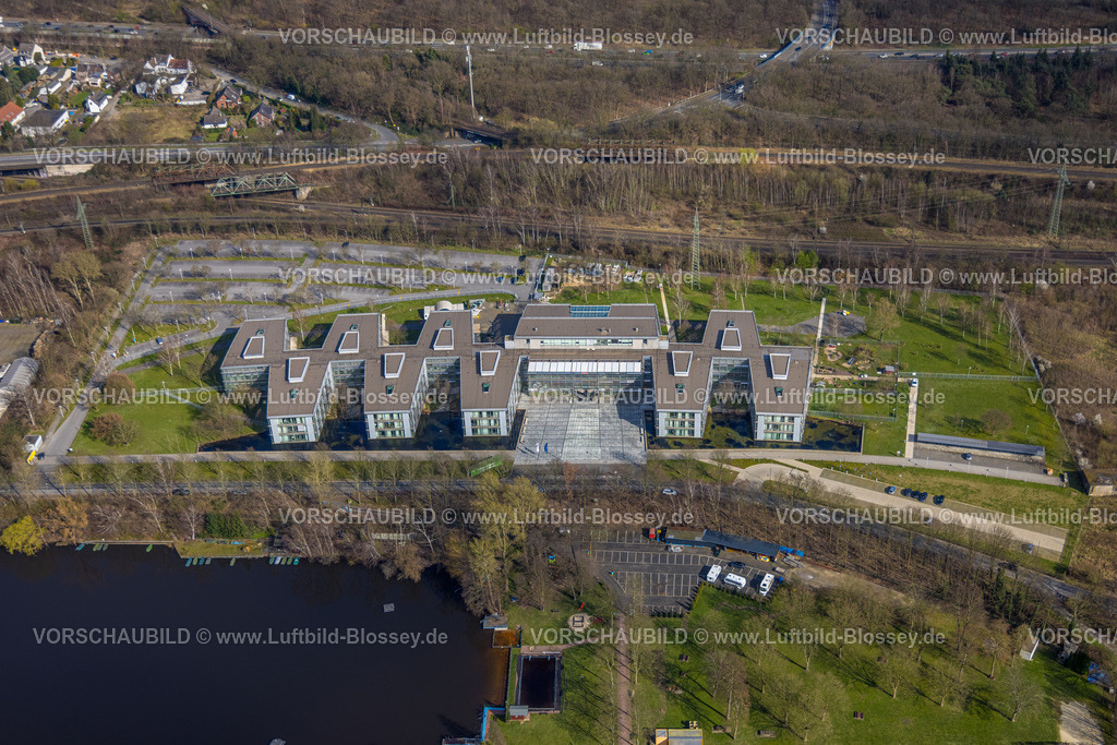 Duisburg240303694 | Luftbild, Firmengebäude DB Cargo AG am Barbarasee, Neudorf, Duisburg, Ruhrgebiet, Nordrhein-Westfalen, Deutschland, Duisburg-S
