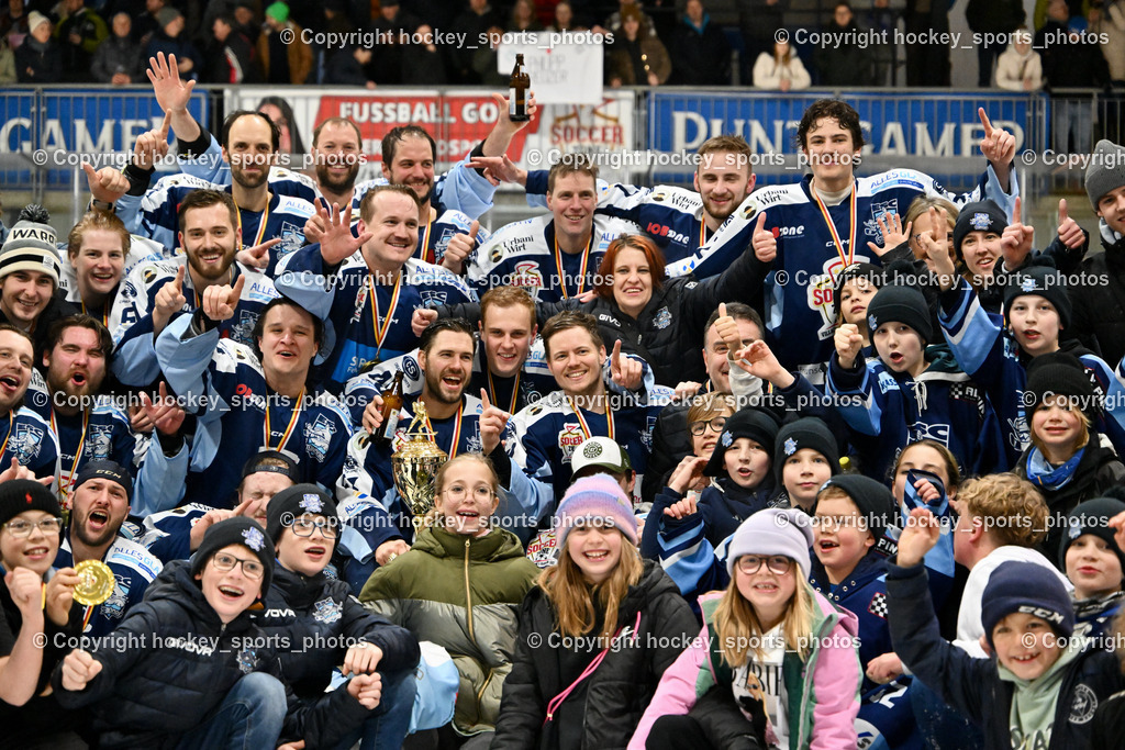 ESC Steindorf vs. EHC Althofen 8.3.2024 | ESC Steindorf vs. EHC Althofen 8.3.2024, ESC Steindorf vs. EHC Althofen Meisterfeier am 08.03.2024 in Steindorf (Ossiachersee Halle), Austria, (Photo by Bernd Stefan)