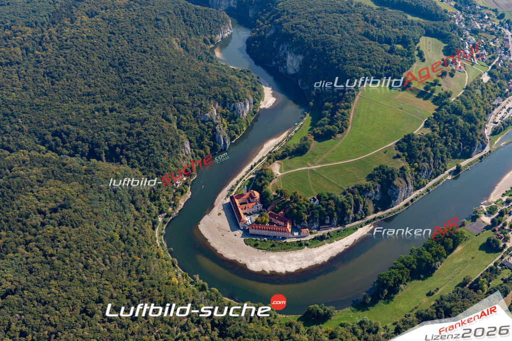 Die Luftbildaufnahme Kloster-Weltenburg -  wurde 2020 mittels Flugzeug (keine Drohne) erstellt. Perfekte Schärfe und Druck- Ergebnisse- Garantiert!